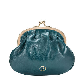 The Classic Ladies Leather Clasp Purse. 'The Sabina', 5 of 12