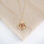Tiny Daffodil Necklace In 18ct Gold Plated Silver, thumbnail 2 of 12