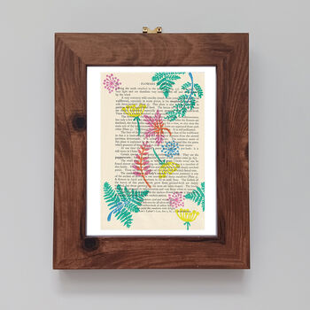 Set Of Three Colourful Botanical Wood Block Prints, 2 of 8