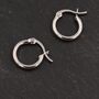 Mismatched Detachable Pearl Dangle Hoop Earrings In Sterling Silver, thumbnail 6 of 11