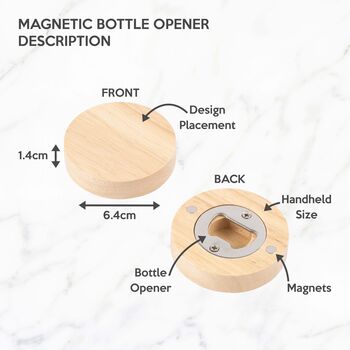 Personalised Monogram Bottle Opener Gift For Men, 9 of 9