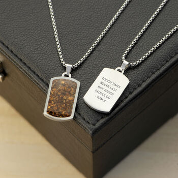 Personalised Men's Semi Precious Gemstone Necklace, 5 of 12