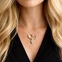 Personalised Gold Plated Sterling Silver Phoenix Pendant Necklace, thumbnail 4 of 12