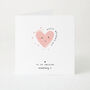 Cute Happy Mother’s Day Card For Mummy Pink Heart Design, thumbnail 1 of 4