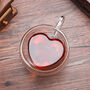 Heart Shaped Double Walled Coffee Glass, thumbnail 4 of 4