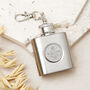 60th Birthday 1966 Sixpence Mini Hipflask Keyring, thumbnail 1 of 7