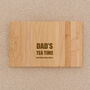 Personalised Wooden Flexible Sofa Tray Tea Time Birthday Father's Day, thumbnail 3 of 3