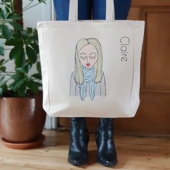 Personalised 'Miss Pretty Chic' Custom Tote Bag, 2 of 9