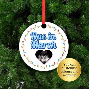 Baby Due In Christmas Decoration, 4 of 9