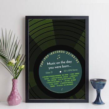 21st Birthday Print Music Day You Were Born Record 2003, 4 of 12