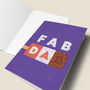 'Fab Dad' Fathers Day Card, thumbnail 4 of 4