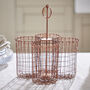 Copper Wire Four Section Cutlery And Utensil Holder, thumbnail 3 of 6