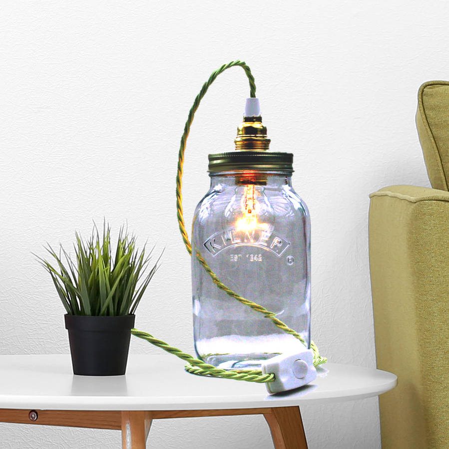 jar table lamp