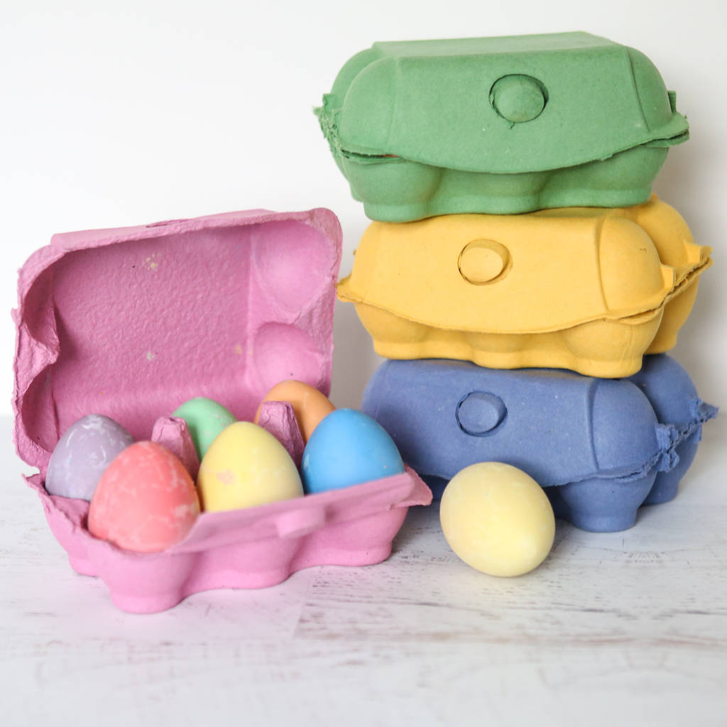 box of chalk eggs by berylune