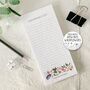 Plantable Shopping List Notepad, Handmade, Seeded Paper, thumbnail 1 of 5