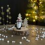 Wooden Mouse, Snowman Or Penguin Decoration, thumbnail 4 of 4