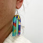Printed Modern Acrylic Earrings, thumbnail 2 of 9