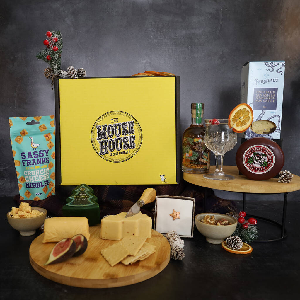 'Be Naughty And Save Santa The Trip' Cheese Hamper