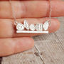 Sterling Silver Icons Bar Handmade To Order Necklace, thumbnail 4 of 7