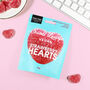 Vegan Fizzy Strawberry Hearts. 65g And 130g Packs, thumbnail 3 of 4