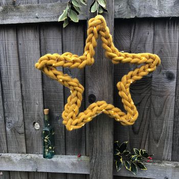 Giant Felted Wool And Wire Star, 2 of 12