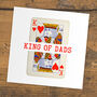 King Of Dads Playing Card Father's Day Card, thumbnail 3 of 3