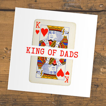 King Of Dads Playing Card Father's Day Card, 3 of 3