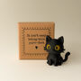 Being This Purr Fect Tiny Little Gifts Plum The Black Cat, thumbnail 5 of 9