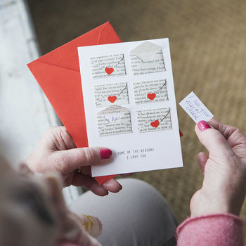 Six Love Note Mini Envelope Valentine's Card, 2 of 8
