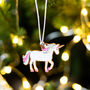 Unicorn Christmas Tree Decoration, thumbnail 1 of 4