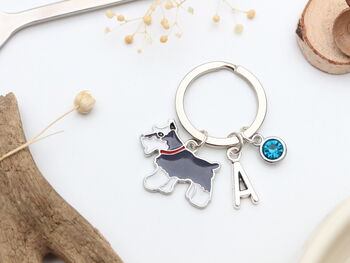 Personalised Miniature Schnauzer Keyring, 5 of 9