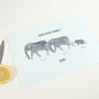 Personalised Elephant Family Chopping Board, thumbnail 2 of 4