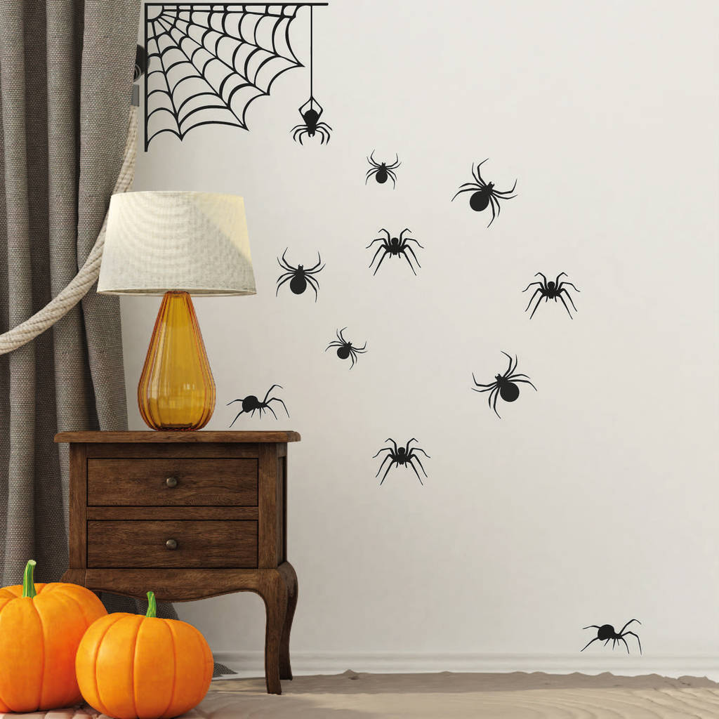 Spider Halloween Decoration Wall Sticker By Bubblegum Balloons | notonthehighstreet.com