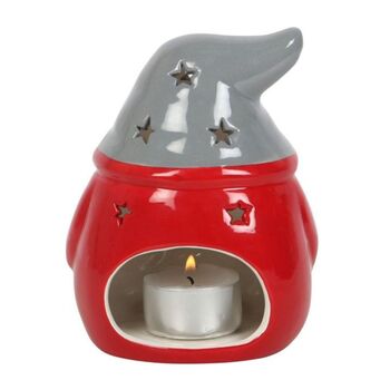 Red And Grey Gonk Tealight Holder, 3 of 5