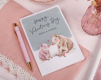 Funny Pig Valentine Card For Him Or Her, 2 of 2