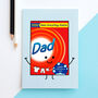 Funny Washing Powder Father's Day Card, thumbnail 3 of 4