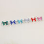 Colourful Crystal Four Leaf Clover Stud Earrings, thumbnail 3 of 3