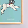 Poodle Personalised Fine Art Print, thumbnail 3 of 4