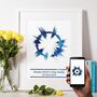 Personalised Father's Day Playable Soundwave Print, thumbnail 5 of 5