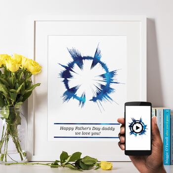 Personalised Father's Day Playable Soundwave Print, 5 of 5