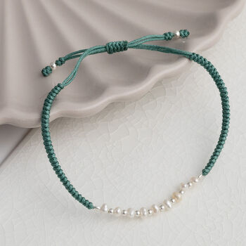Sterling Silver Pearl Friendship Bracelet, 12 of 12