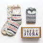 Personalised Wise Owl Socks In A Box, thumbnail 1 of 8