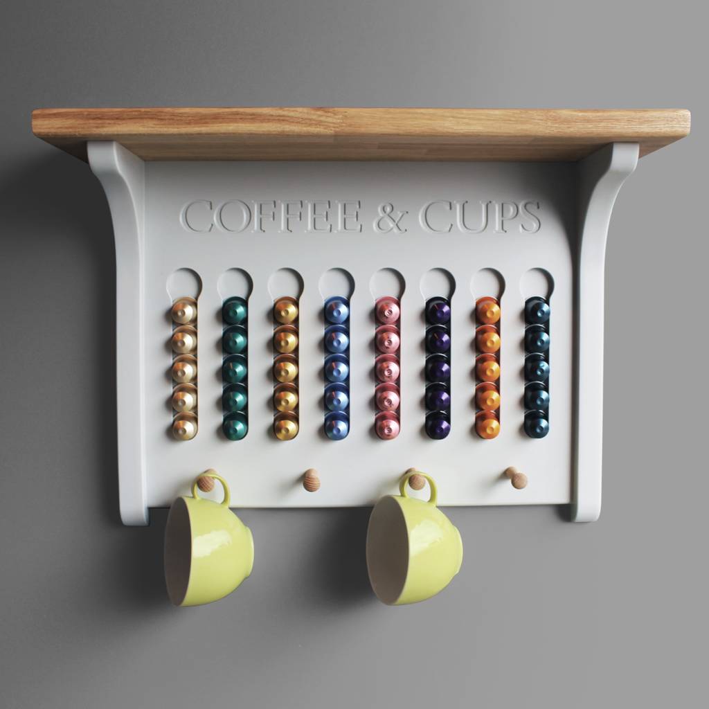 Wall Mounted Coffee Pod Holder A Choice, Nespresso Wooden Pod Holder