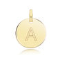 Round Plain Initial Pendant, thumbnail 1 of 12