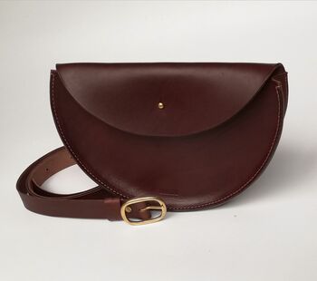 Large Leather Crossbody Bag Smooth, 4 of 12