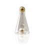 Blue Cone Shaped Glass Decanter With Sphere Stopper, thumbnail 3 of 4