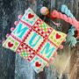 Cross Stitch Mum Granny Square Letterbox Craft Kit, thumbnail 1 of 7