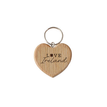 Oak Heart Keyring 'Love Ireland' | Keys | Key Accessory, 2 of 2
