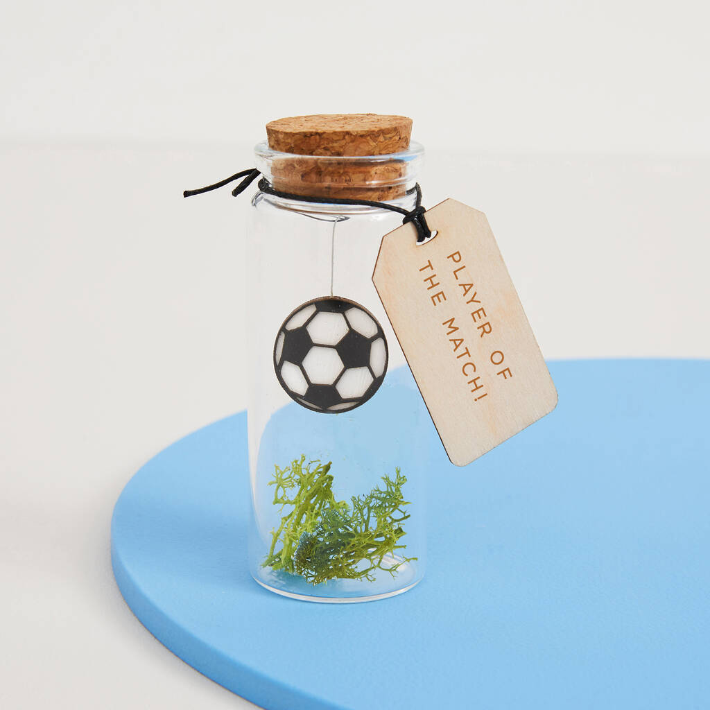 Football Personalised Message Bottle Gift, 1 of 3
