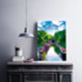 Little Venice Regents Park Travel Poster Art Print, thumbnail 3 of 6